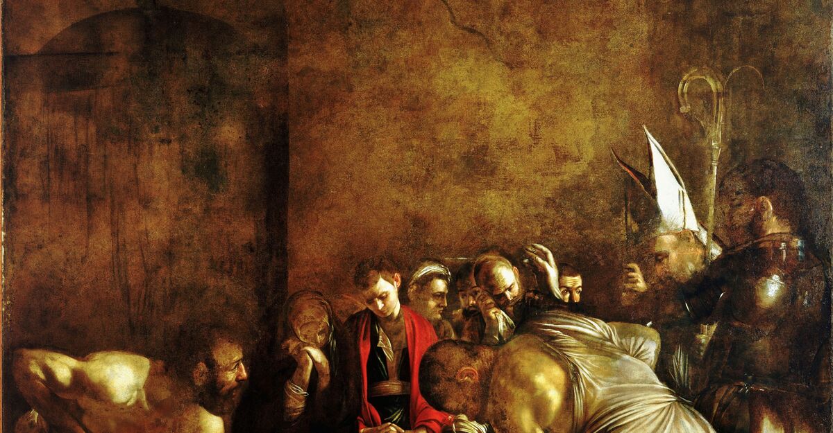 The Burial of Saint Lucy by Michelangelo Merisi da Caravaggio