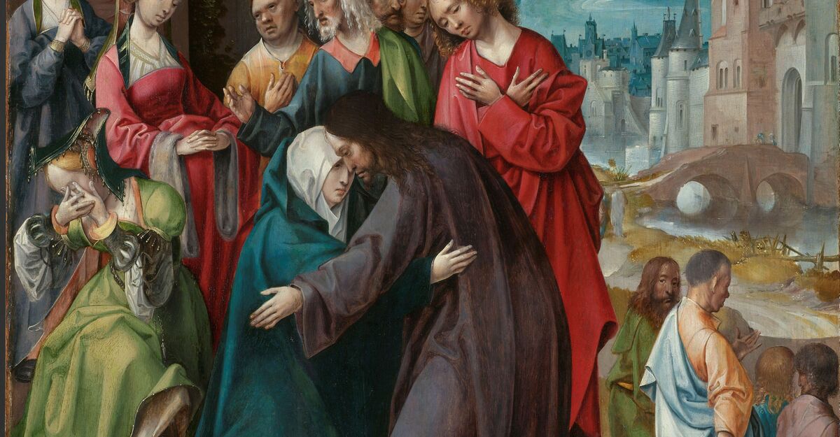 Christ Taking Leave of his Mother, by Cornelis Engebrechtsz. 