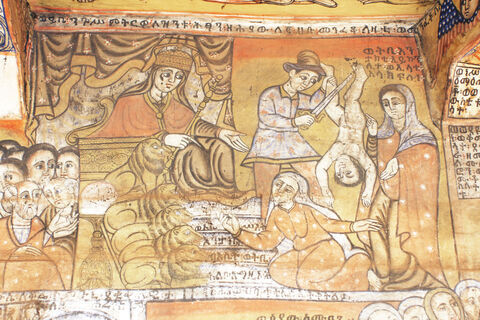 The Judgement of Solomon by unknown Ethiopian artist