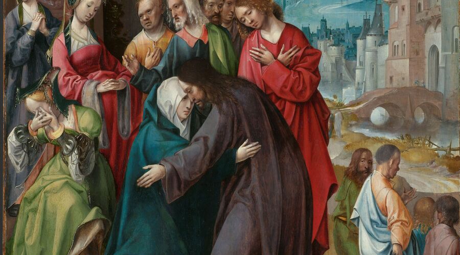 Christ Taking Leave of his Mother, by Cornelis Engebrechtsz.