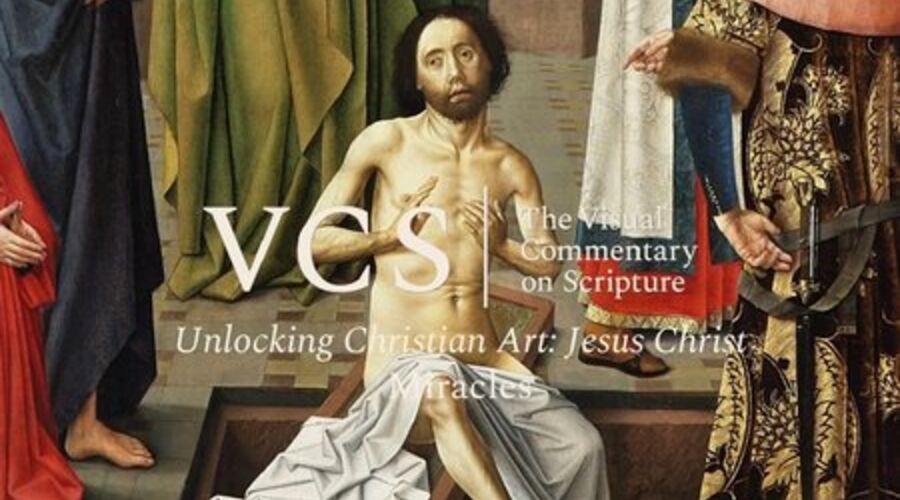 The VCS logo followed by the text "Unlocking Christian Art: Jesus Christ. Miracles"